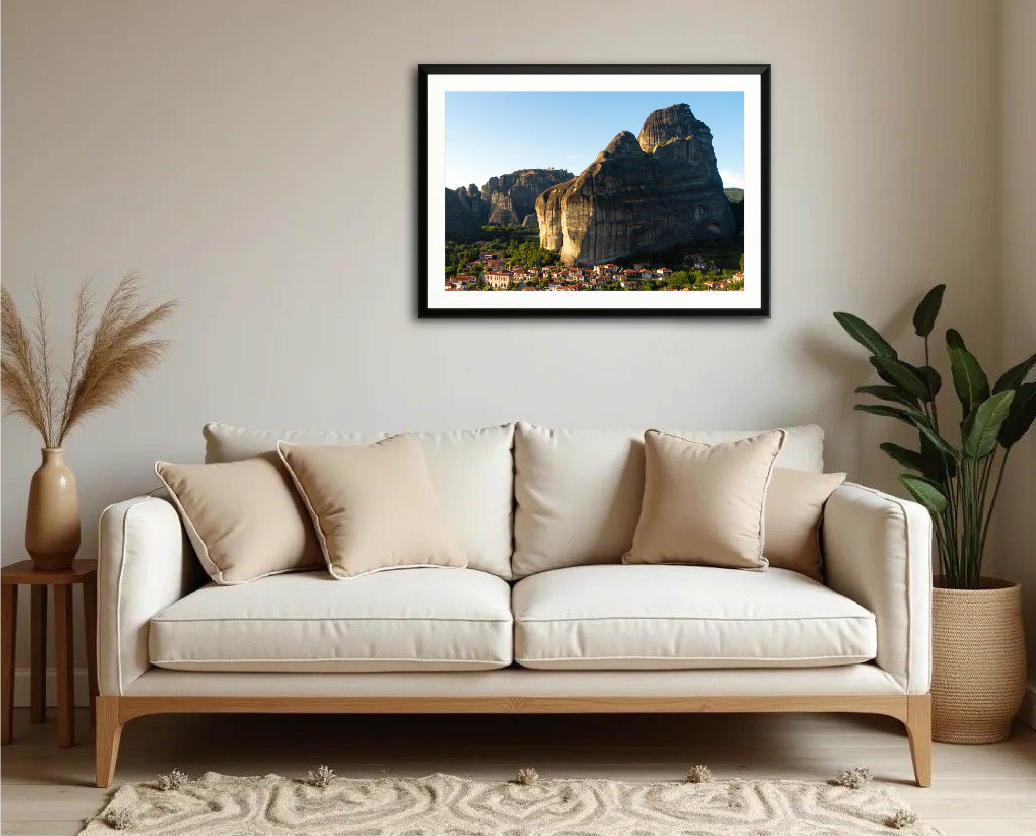 Tirage photographique d’art “Des Hommes et des Roches” – Kastráki, Météores, imprimé sur papier Canson Baryta photographique.